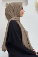 Tesettür giyim VİZON MEDİNE İPEGİ ŞAL T 0502