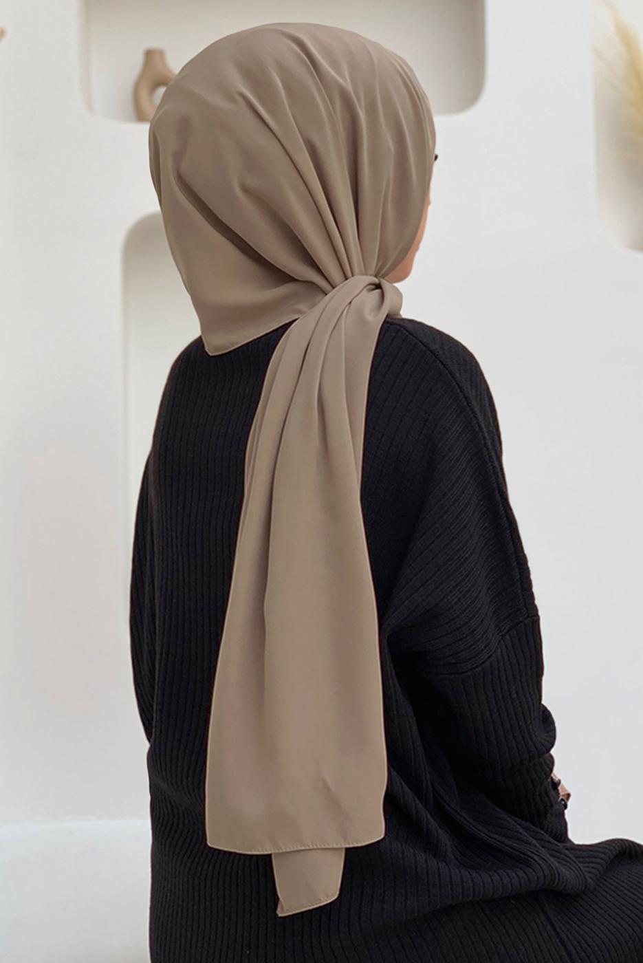 Tesettür giyim VİZON MEDİNE İPEGİ ŞAL T 0502