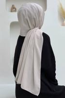 Tesettür giyim BEJ MEDİNE İPEGİ ŞAL T 0502