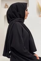 Vêtements hijab NOIR CHÂLE JAZZ T 1502
