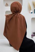 Tesettür giyim KAHVE CAZ ŞAL T 1502