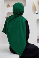 Tesettür giyim YEŞİL CAZ ŞAL T 1502
