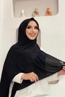 Tesettür giyim SİYAH DÜZ ŞAL T 5202