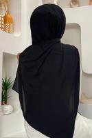 Tesettür giyim SİYAH DÜZ ŞAL T 5202