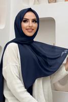 Tesettür giyim LACİVERT DÜZ ŞAL T 5202