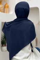 Tesettür giyim LACİVERT DÜZ ŞAL T 5202