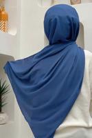 Vêtements hijab BLEU MARINE CHÂLE DROIT T 5202