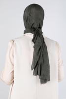 Tesettür giyim HAKİ ALVİNA BAMBU KRAŞ ŞAL T 8145