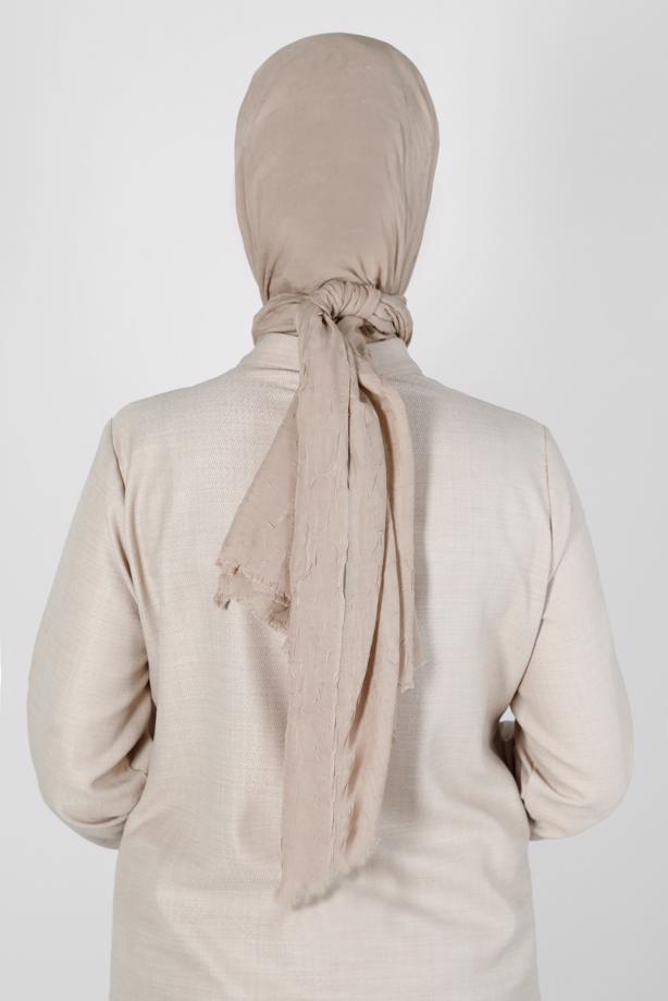 Hijab-Kleidung NERZ ALVİNA BAMBU KRAŞ ŞAL T 8145 - TRENDTESETTÜR