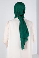 Tesettür giyim YEŞİL ALVİNA BAMBU KRAŞ ŞAL T 8145