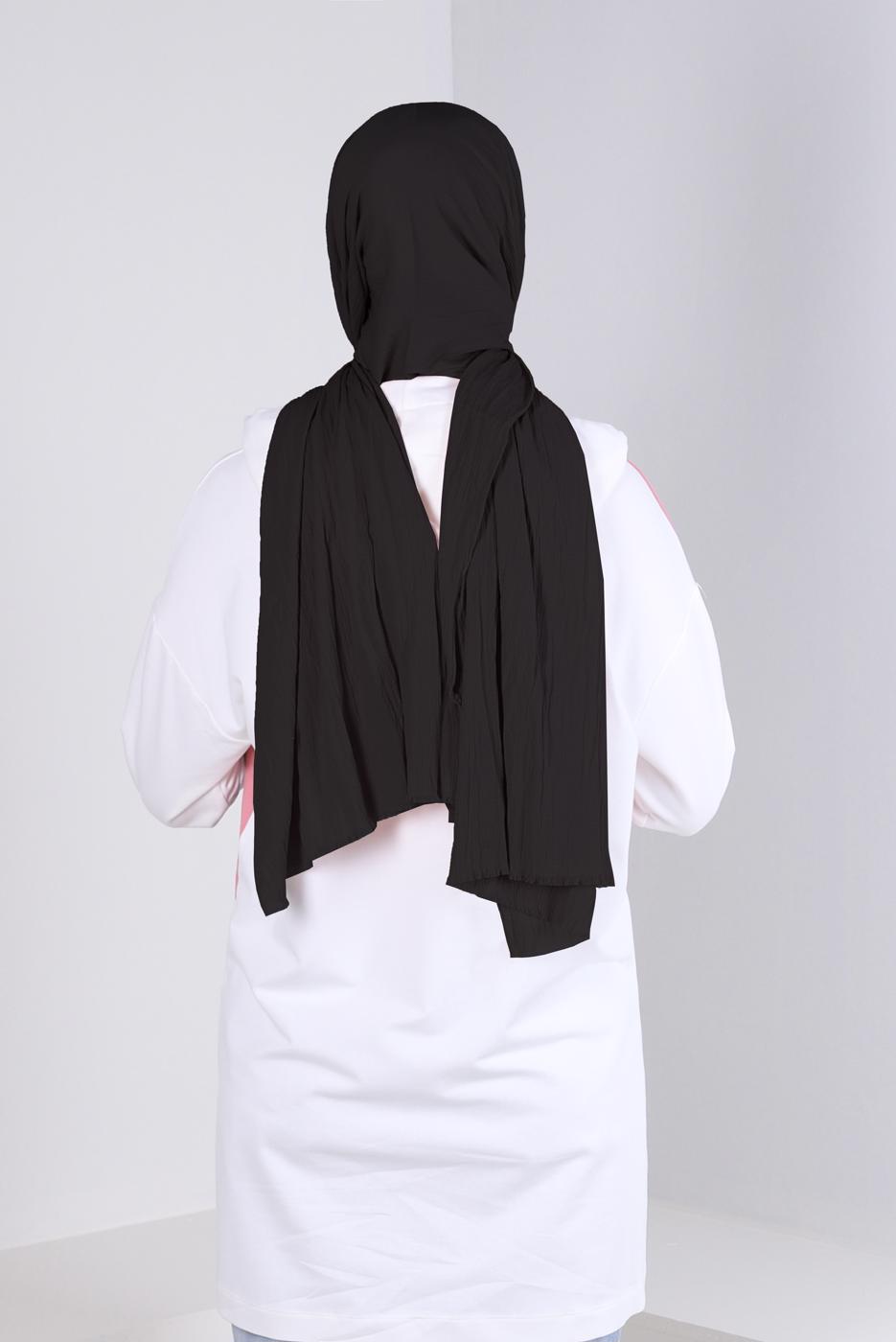 Vêtements hijab NOIR CHÂLE DROIT ALVINA T 8236