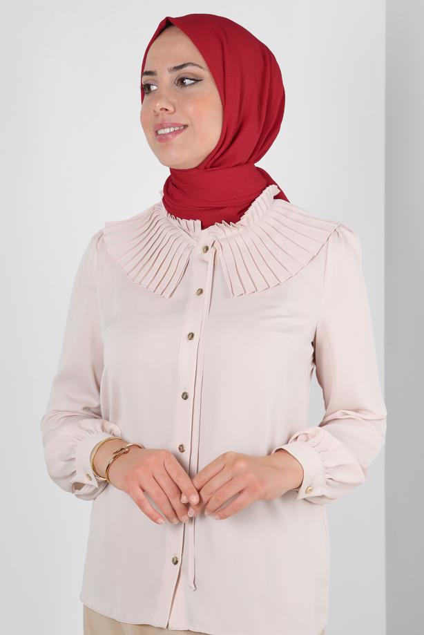 Vêtements hijab ROUGE CHÂLE DROIT ALVINA T 8236 - TRENDTESETTÜR