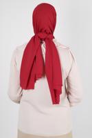 Tesettür giyim KIRMIZI ALVİNA DÜZ ŞAL T 8236