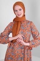 Hijab clothing ORANGE ALVINA STRAIGHT SHAWL T 8236