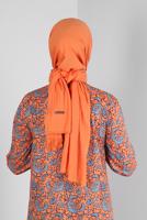 Tesettür giyim TURUNCU ALVİNA DÜZ ŞAL T 8236