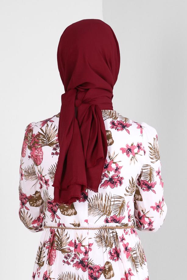 Vêtements hijab ROUGE BORDEAUX CHÂLE DROIT ALVINA T 8236 - TRENDTESETTÜR