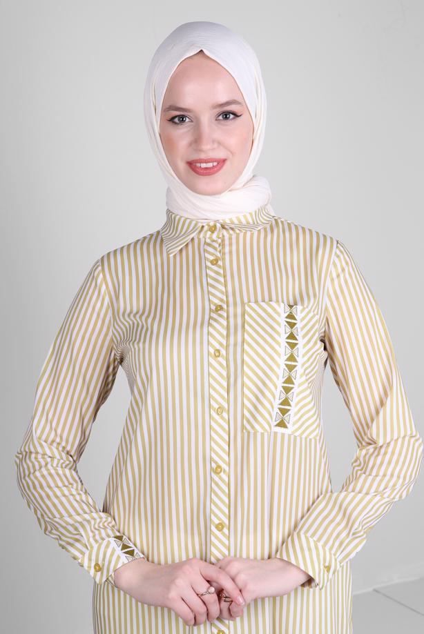 Vêtements hijab ÉCRU CHÂLE DROIT ALVINA T 8236 - TRENDTESETTÜR