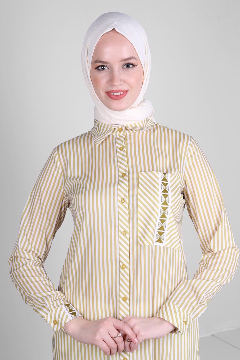 Tesettür giyim EKRU ALVİNA DÜZ ŞAL T 8236