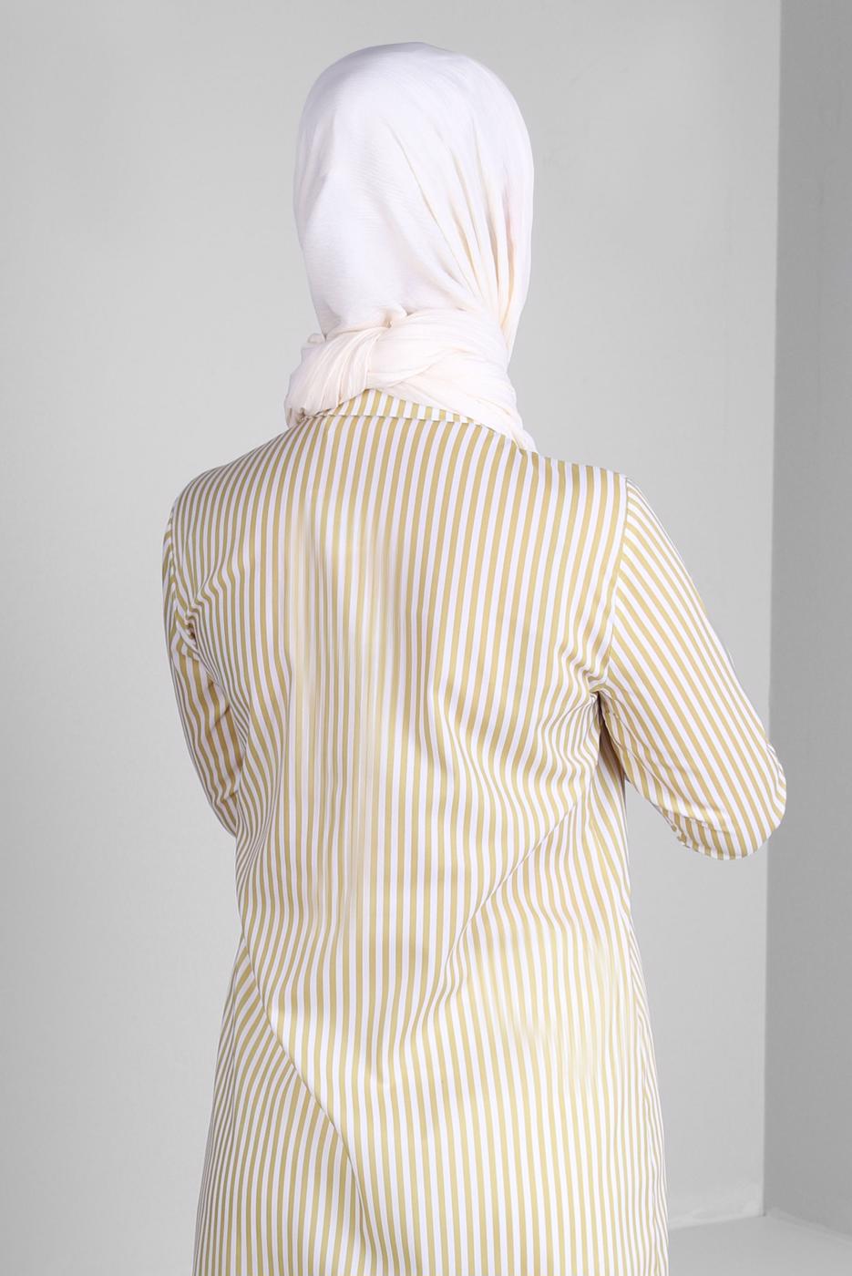 Tesettür giyim EKRU ALVİNA DÜZ ŞAL T 8236