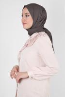 Tesettür giyim GRİ ALVİNA DÜZ ŞAL T 8236