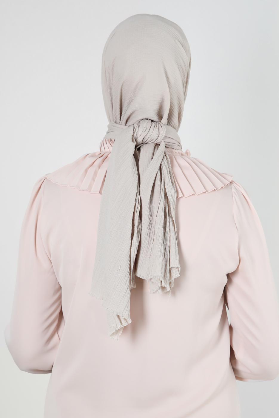 Hijab clothing BEIGE ALVINA STRAIGHT SHAWL T 8236