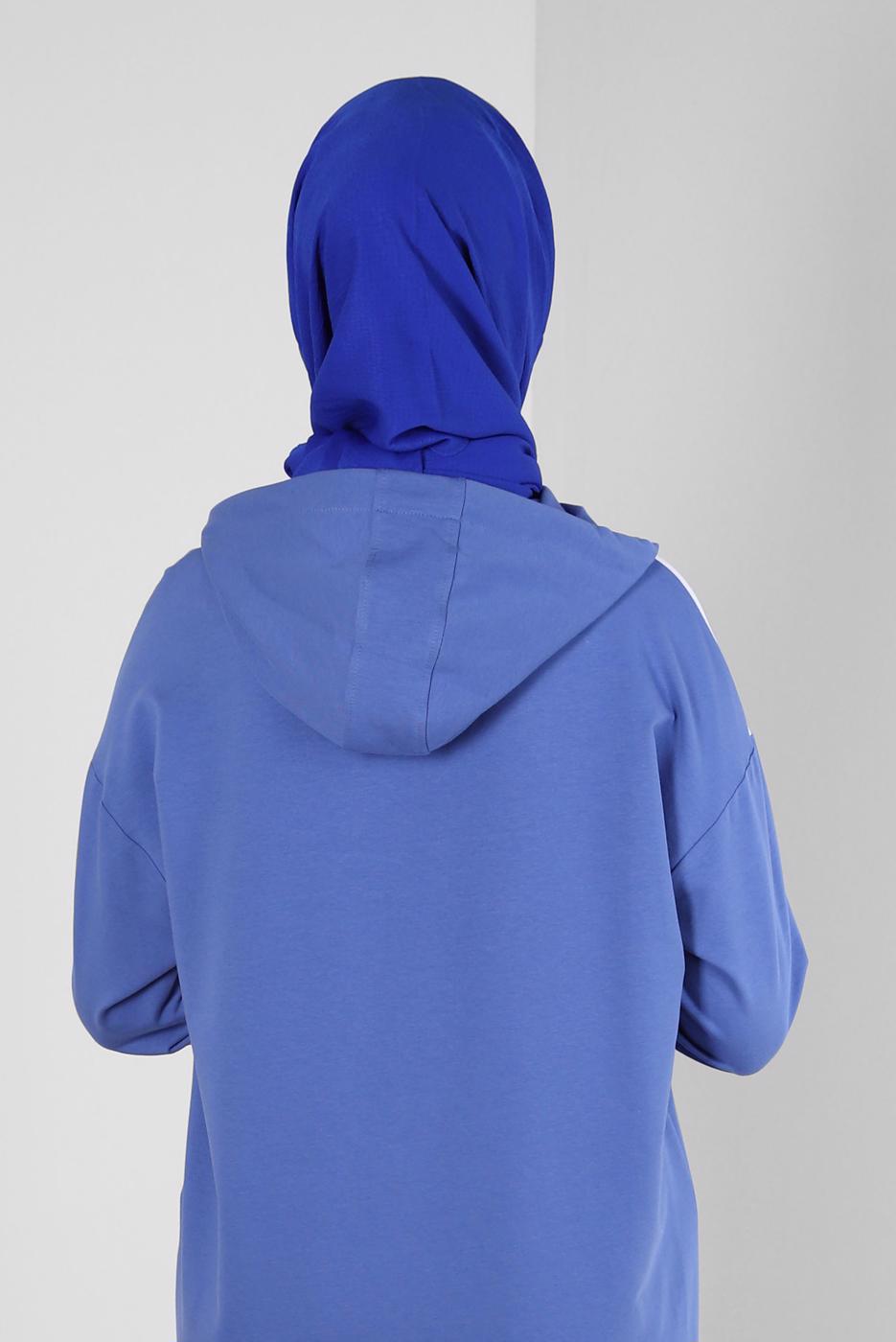 Tesettür giyim LACİVERT ALVİNA DÜZ ŞAL T 8236