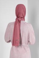 Tesettür giyim PEMBE ALVİNA DÜZ ŞAL T 8236