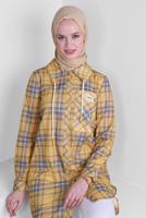 Tesettür giyim YEŞİL ALVİNA DÜZ ŞAL T 8236