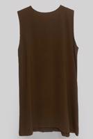 Tesettür giyim KAHVE KUŞAKLI GENİŞ PAÇA ÜÇLÜ PANTOLONLU TAKIM T 30013