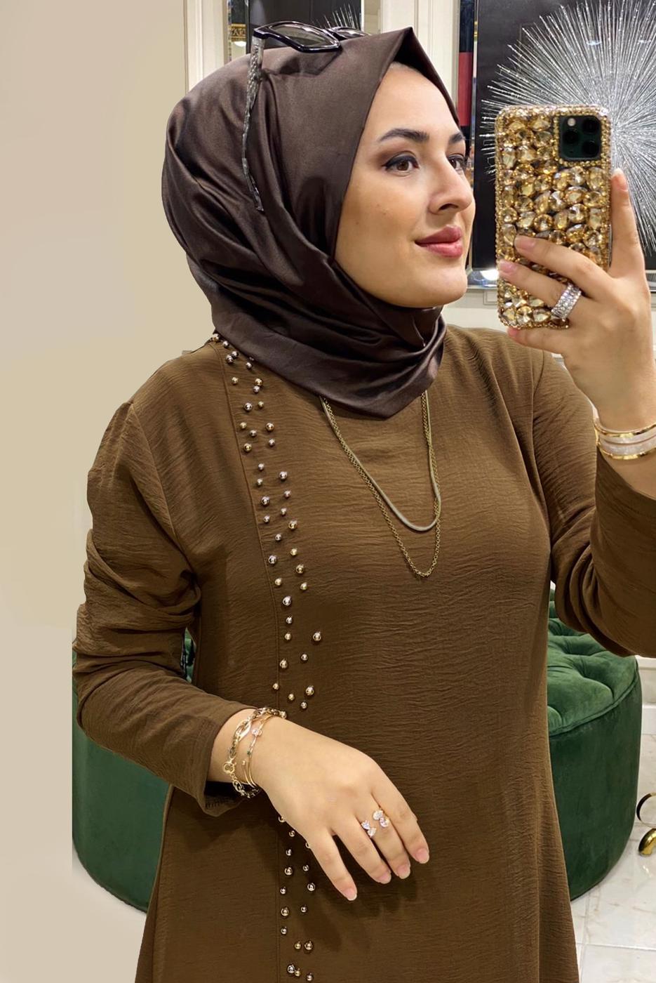 Vêtements hijab TABA ENSEMBLE PANTALON 2 PIÈCES PERLÉ T 30911