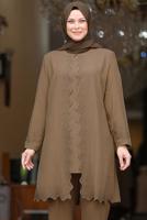 Vêtements hijab VISON COSTUME PANTALON BRODÉ GEM T 4521