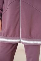 Tesettür giyim PEMBE KAPÜŞONLU FERMUARLI İKİLİ EŞOFMAN TAKIM T 70921