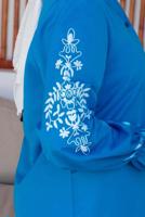 Tesettür giyim LACİVERT KOLU NAKIŞLI GÖMLEK TUNİK T 75416