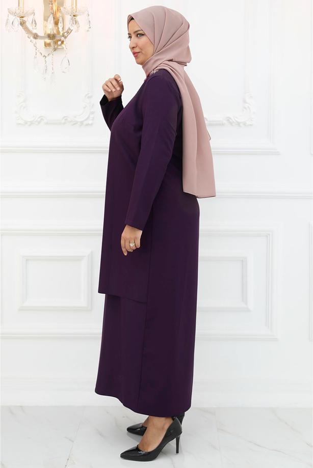 Tesettür giyim MÜRDÜM T 1921 A.H ABİYE ALBİSE - TRENDTESETTÜR