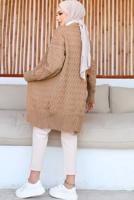 Hijab clothing BROWN KNITWEAR CARDIGAN T 0073