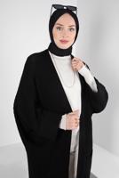 Vêtements hijab NOIR CARDIGAN EN MAILLE T 0103