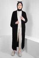 Vêtements hijab NOIR CARDIGAN EN MAILLE T 0103