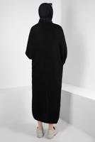 Vêtements hijab NOIR CARDIGAN EN MAILLE T 0103