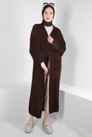 Hijab clothing BROWN KNITWEAR CARDIGAN T 0103