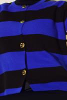 Tesettür giyim LACİVERT ÇİZGİLİ TRİKO HIRKA T 0503