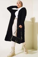 Tesettür giyim SİYAH TRİKO HIRKA T 0773