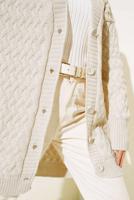 Tesettür giyim BEJ TRİKO HIRKA T 0963