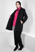 Hijab clothing BLACK ALVINA POCKET DETAILED JACKET T 44276