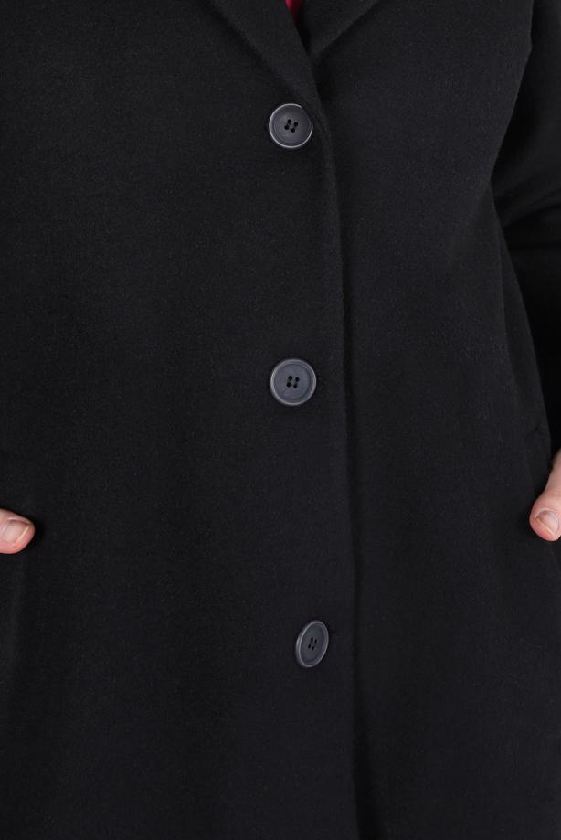 Hijab clothing BLACK ALVINA POCKET DETAILED JACKET T 44276 - TRENDTESETTÜR