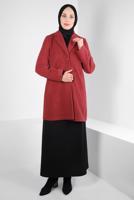 Hijab clothing BROWN ALVINA POCKET DETAILED JACKET T 44276