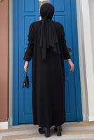 Hijab clothing BLACK SEQUINED KNITWEAR CARDIGAN T 51332