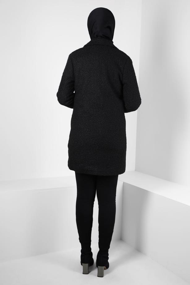 Hijab clothing  COAT WITH POCKET DETAIL T 5327 - TRENDTESETTÜR