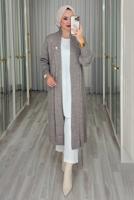 Hijab clothing MINK KNITWEAR JACKET WITH BROOCH T 62401