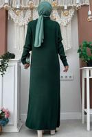 Hijab clothing GREEN KNITWEAR DRESS T 32332