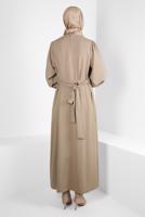 Hijab clothing BEIGE ALVINA BELTED DRESS T 44356-1